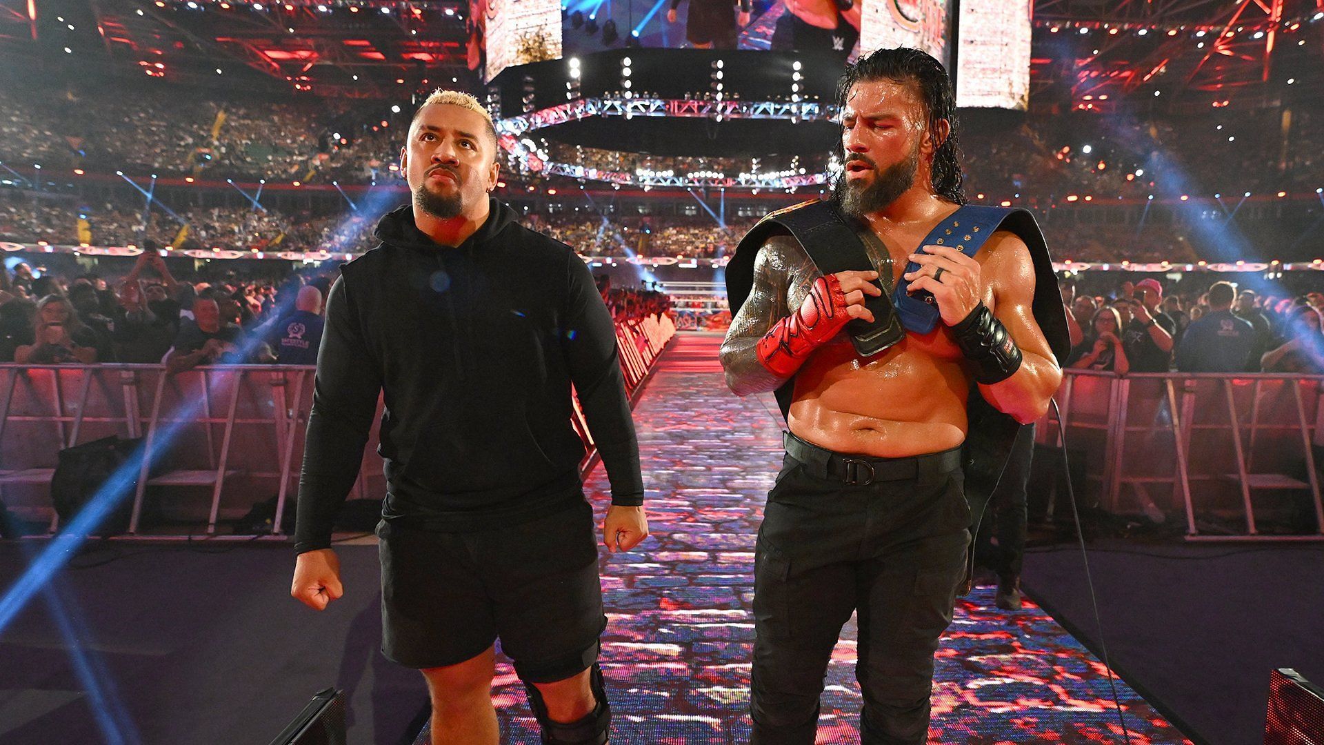 Solo Sikoa and Roman Reigns